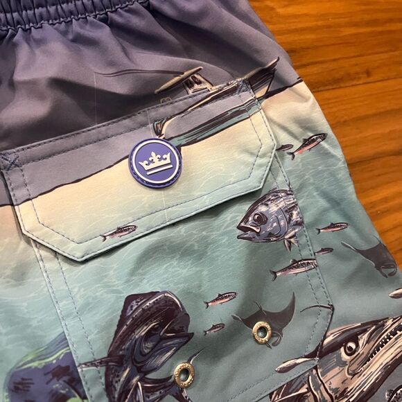 COPY - Peter Milar shark traffic swim trunks size M NWT - Picture 8 of 11